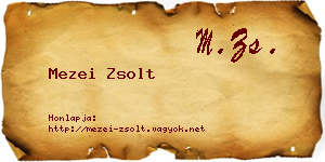 Mezei Zsolt névjegykártya